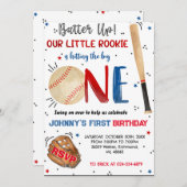 Custom Baseball Geburtstagsparty Einladung (Vorne/Hinten)