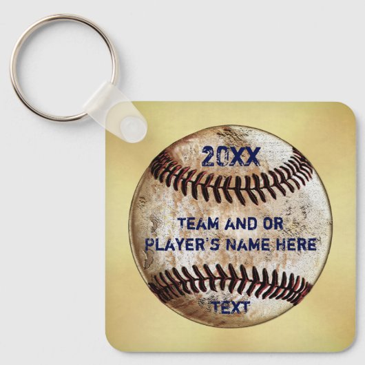 Custom Baseball Keychains, Baseball Gastgeschenke, Schlüsselanhänger (Vorderseite)