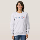 Custom Baseball Mama Niedlich Softball Mama Sweatshirt (Vorne ganz)