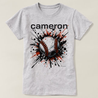 Custom Baseball Mom Tee - Baseball Graphic Tee