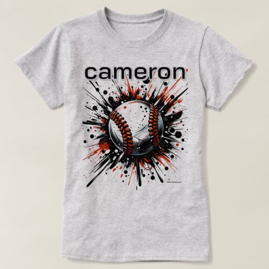 Custom Baseball Mom Tee - Baseball Graphic Tee (Design vorne)