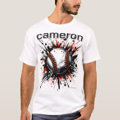 Custom Baseball Mom Tee - Baseball Graphic Tee (Vorderseite)