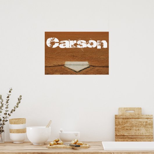 Custom Baseball oder Softball Poster - Zuhause Pla (Küche)