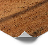 Custom Baseball oder Softball Poster - Zuhause Pla (Ecke)