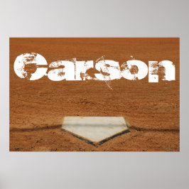 Custom Baseball oder Softball Poster - Zuhause Pla