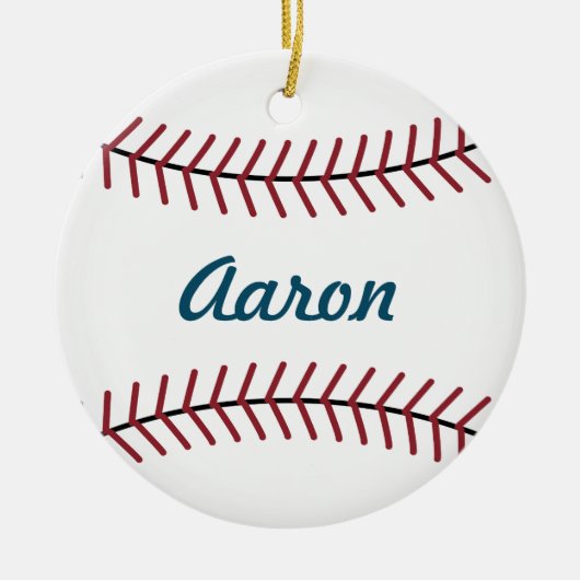 Custom Baseball Ornament (Vorne)
