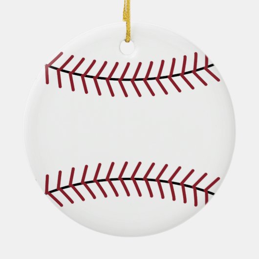 Custom Baseball Ornament (Hinten)
