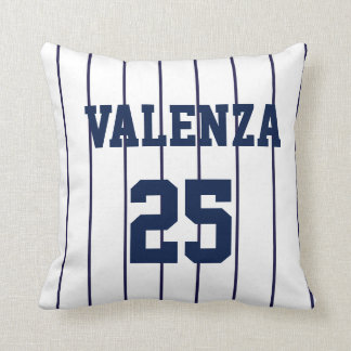 Custom Baseball Pinstripe Uniform Jersey Pillow Kissen