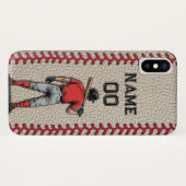 Custom Baseball Player Customizable Number Name Case-Mate iPhone Hülle (Rückseite (Horizontal))