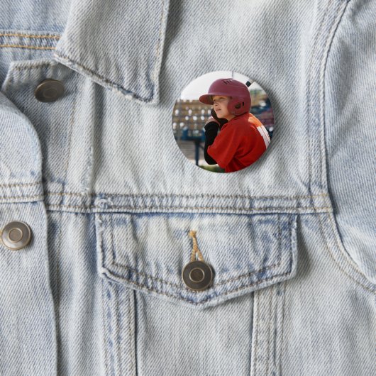 Custom Baseball Sports Foto Button (Beispiel)