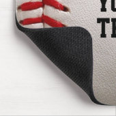 Custom Baseball Stitches & Leather Sports Graphic Mousepad (Ecke)