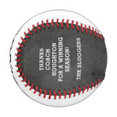 Custom Baseball Team Coach Danke, Geschenk (Vorderseite Links)