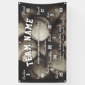 Custom Baseball Team Spirit Banner (Vertikal)