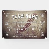 Custom Baseball Team Spirit Banner (Horizontal)