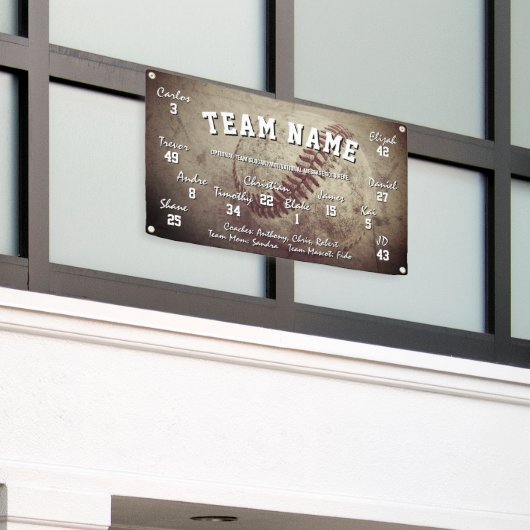 Custom Baseball Team Spirit Banner (Äußeres Gebäude)
