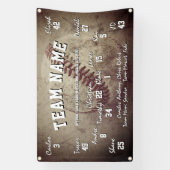 Custom Baseball Team Spirit Banner (Vertikal)