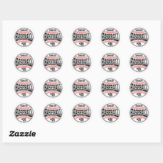 Custom Baseball Team Stickers Baseball Player