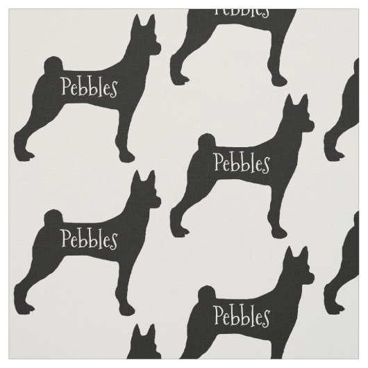 Custom Basenji Dog Breed Fabric Stoff (Muster)