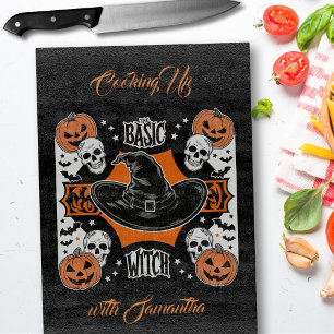 Custom Basic Hexeboard Skulls Halloween Look Schneidebrett