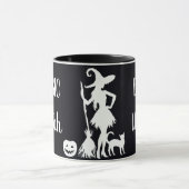 Custom BASIC WITCH w Cat Funny Geschenk Coole Ästh Tasse (Zentrum)