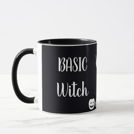Custom BASIC WITCH w Cat Funny Geschenk Coole Ästh Tasse (Links)