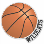 Custom Basketball Aufkleber (Vorderseite)