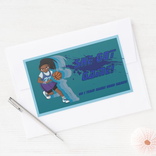 Custom Basketball Basketball Player Sticker (Umschlag)