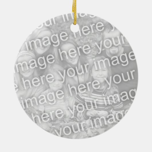 Custom basketball Jersey number Christmas tree Keramik Ornament (Hinten)