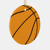 Custom Basketball Lover Geschenk für Sportteam Keramik Ornament (Rechts)