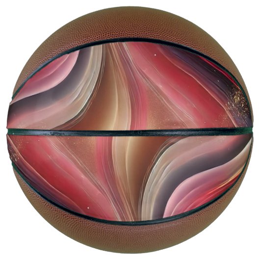 Custom Basketball mit Abstrakter Kunst (Vorderseite)