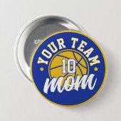 Custom Basketball Mom Button (Vorne & Hinten)