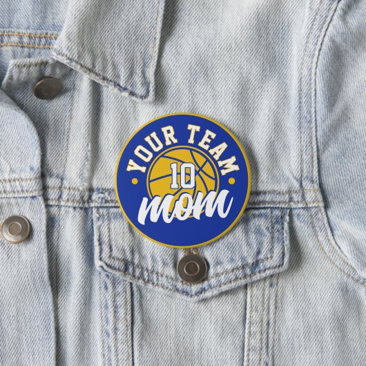 Custom Basketball Mom Button (Beispiel)