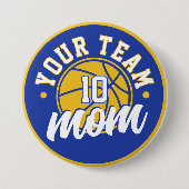 Custom Basketball Mom Button (Vorderseite)