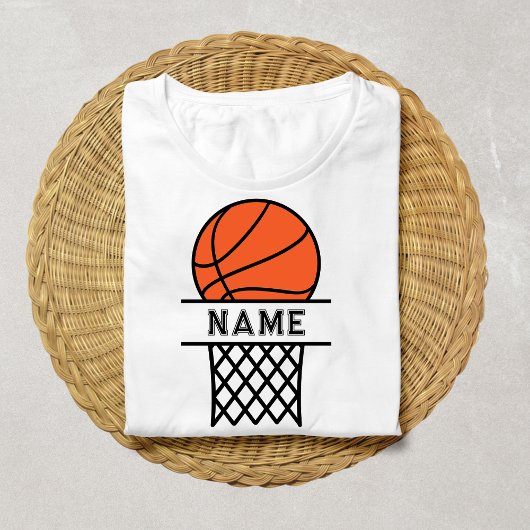 Custom Basketball Name Basketball Liebhaber Spiel  T-Shirt