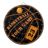 Custom Basketball Personalisiert Dartscheibe (vorne)