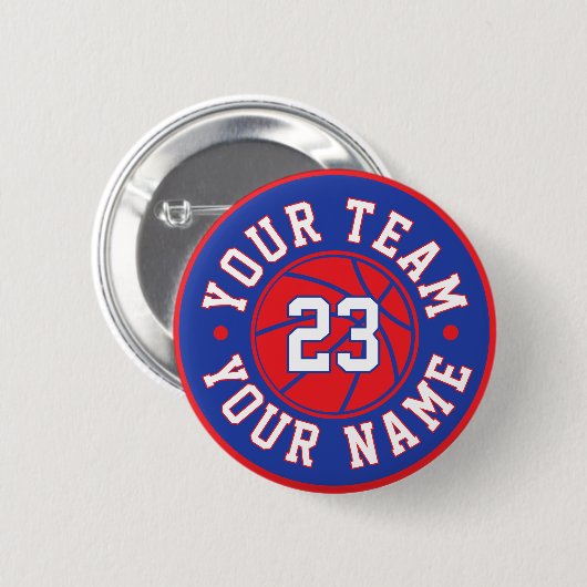 Custom Basketball Player Button (Vorne & Hinten)