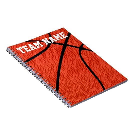 Custom Basketball Player, Coach oder Team Notebook Notizblock (Rechte Seite)