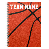 Custom Basketball Player, Coach oder Team Notebook Notizblock (Vorderseite)