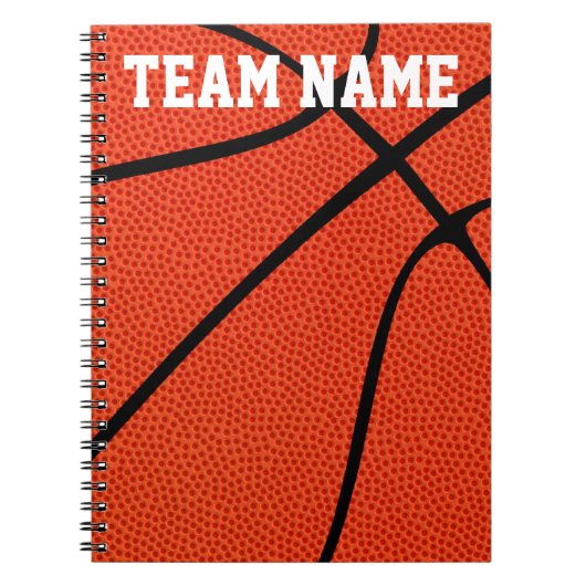 Custom Basketball Player, Coach oder Team Notebook Notizblock (Vorderseite)