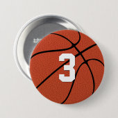 Custom Basketball Player Jersey Nummer oder Buchst Button (Vorne & Hinten)