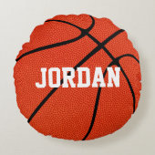 Custom Basketball Round Throw Kissen (Vorderseite)