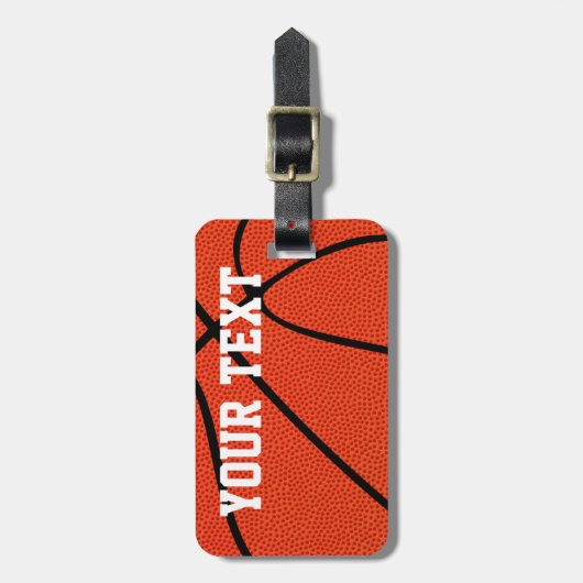 Custom Basketball Sketball - Gepäckmarke Gepäckanhänger (Vorderseite vertikal)