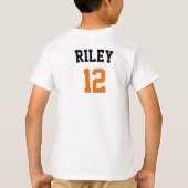 Custom Basketball Slam Dunk Name T-Shirt (Rückseite)