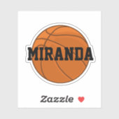 Custom Basketball Sticker (Blatt)