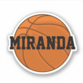 Custom Basketball Sticker (Vorderseite)