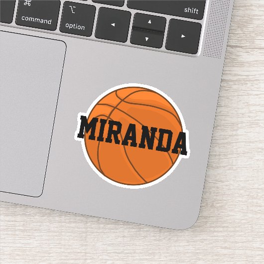 Custom Basketball Sticker (Detail)