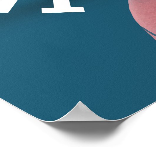 Custom Basketball Team Poster (Ecke)