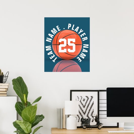 Custom Basketball Team Poster (Heimbüro)