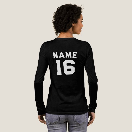 Custom Basketball tee,player Name Jersey Number Tri-Blend Shirt (Voller Rückseite)