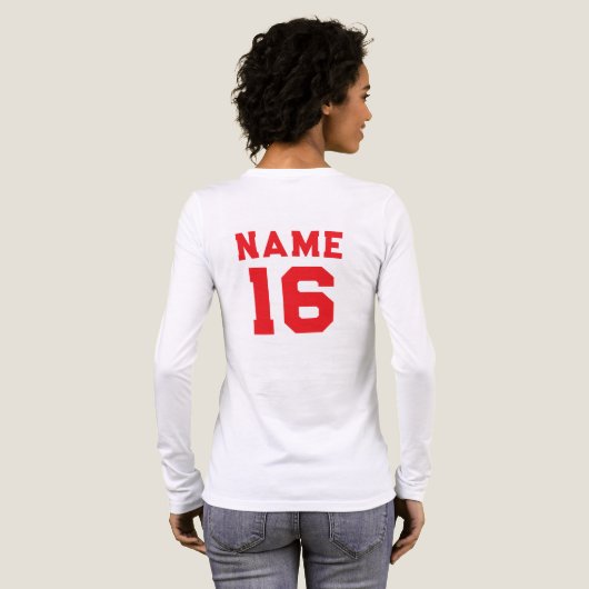Custom Basketball tee,player Name Jersey Number  Tri-Blend Shirt (Voller Rückseite)